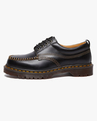 Dr Martens Archive Lowell 4-Eye Moc Toe Shoe - Black Analine Leather | Dr Martens Shoes | JEANSTORE