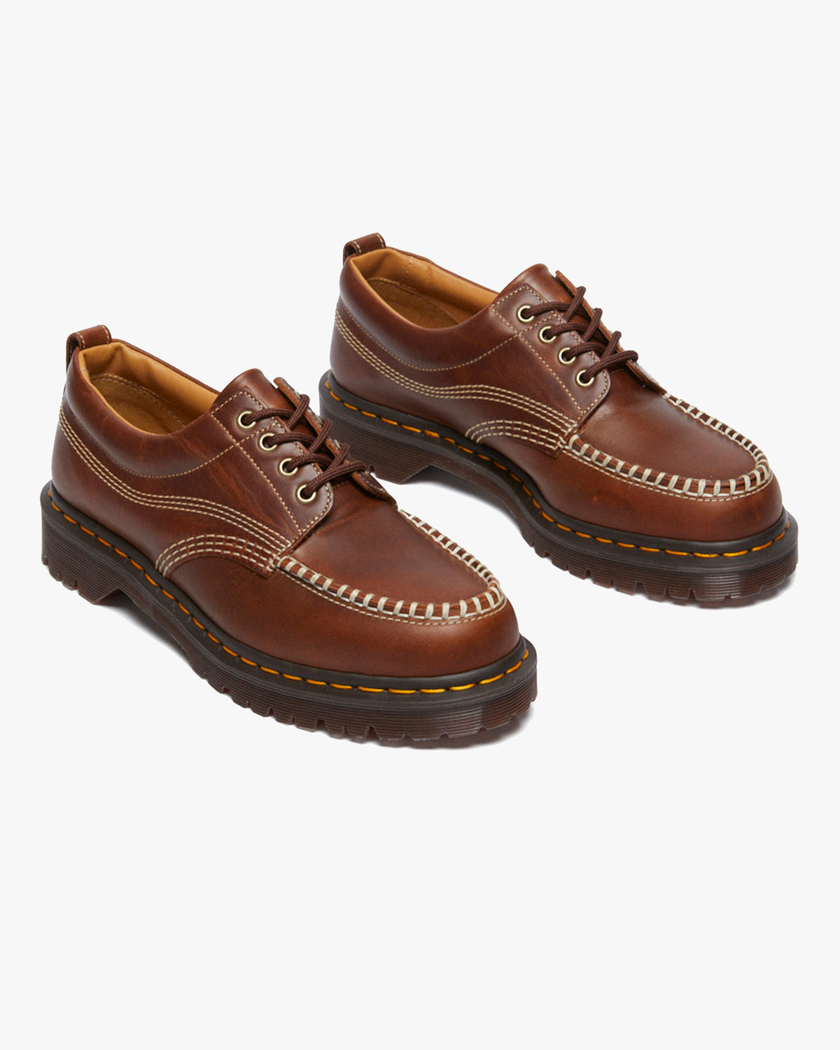 Dr Martens Archive Lowell 4-Eye Moc Toe Shoe - Butterscotch Orleans | Dr Martens Shoes | JEANSTORE