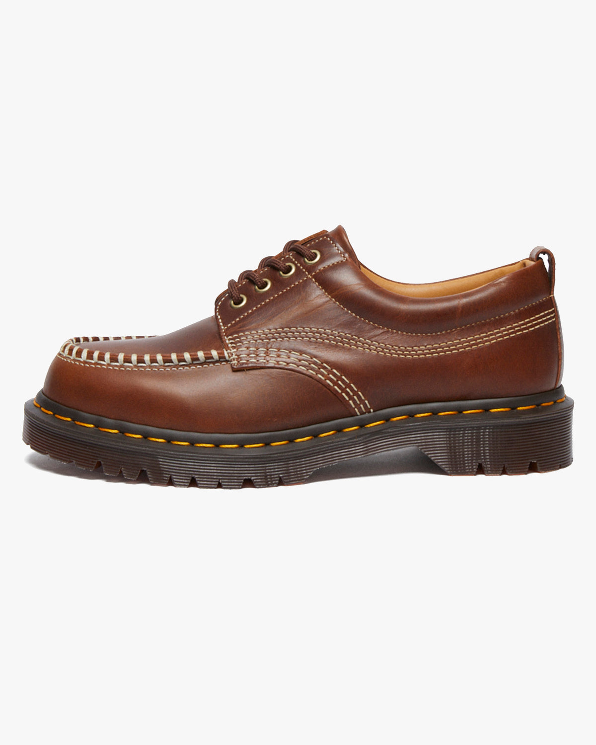 Dr Martens Archive Lowell 4-Eye Moc Toe Shoe - Butterscotch Orleans | Dr Martens Shoes | JEANSTORE
