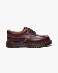 Dr Martens Lowell 4-Eye Moc Toe Shoe - Cherry Red Orleans