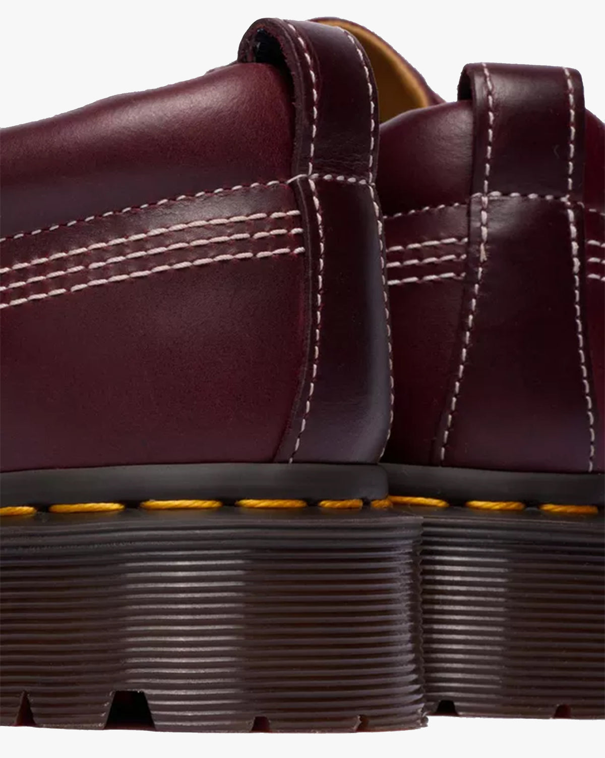 Dr Martens Lowell 4-Eye Moc Toe Shoe - Cherry Red Orleans