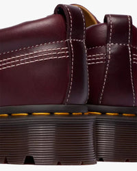 Dr Martens Lowell 4-Eye Moc Toe Shoe - Cherry Red Orleans