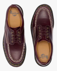 Dr Martens Lowell 4-Eye Moc Toe Shoe - Cherry Red Orleans