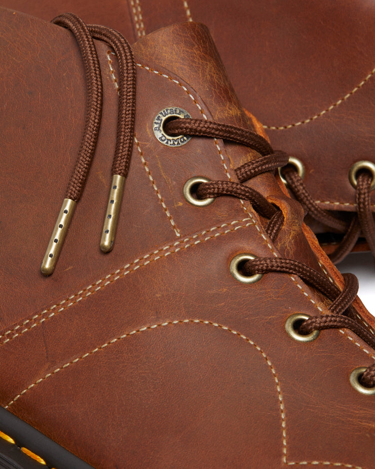 Dr Martens Archive Church Monkey Boots - Tan Burnished Waxy Pull Up