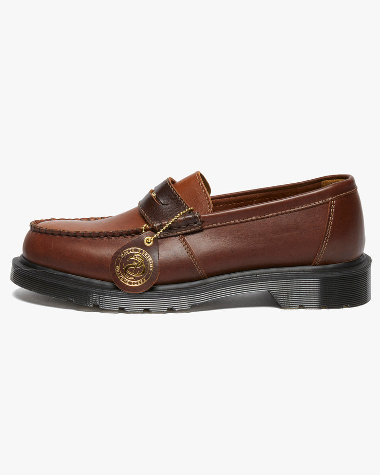 Dr Martens Made In England Penton Loafers - Polo Brown / Amber Classic Calf