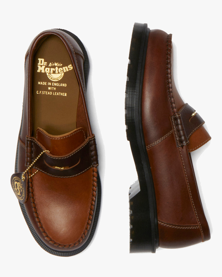 Dr Martens Made In England Penton Loafers - Polo Brown / Amber Classic Calf