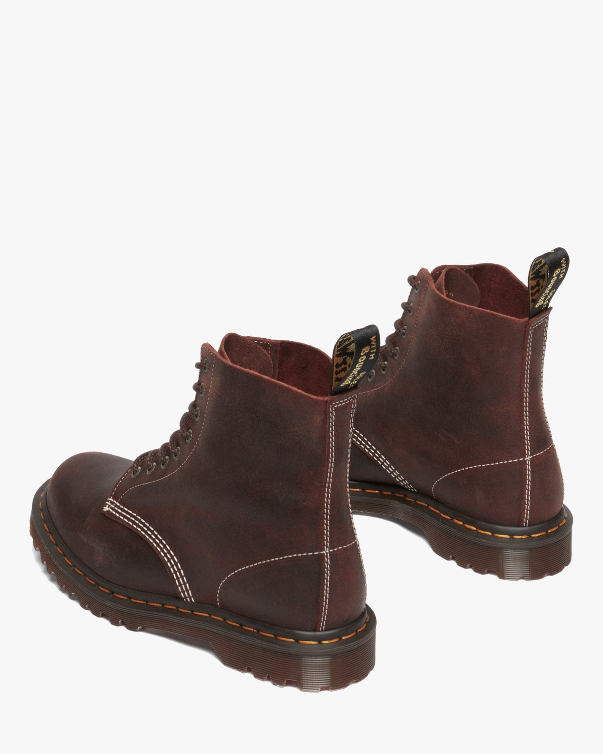 Dr Martens Made In England 1460 Pascal Boots - Rustic Brown Wax Commander | Dr Martens Boots | JEANSTORE