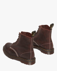 Dr Martens Made In England 1460 Pascal Boots - Rustic Brown Wax Commander | Dr Martens Boots | JEANSTORE