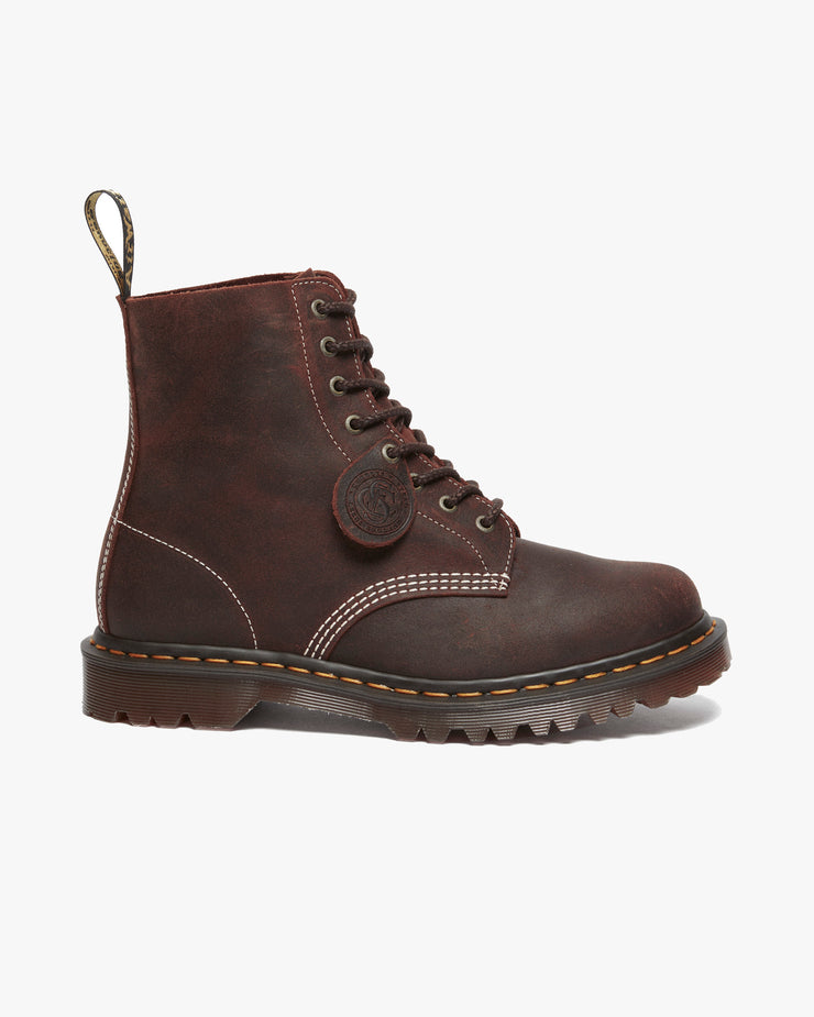 Dr Martens Made In England 1460 Pascal Boots - Rustic Brown Wax Commander