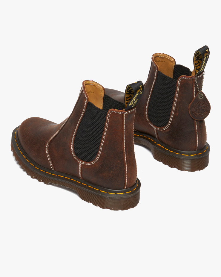 Dr Martens Made In England 2976 Chelsea Boots - Rustic Brown Wax Commander | Dr Martens Boots | JEANSTORE