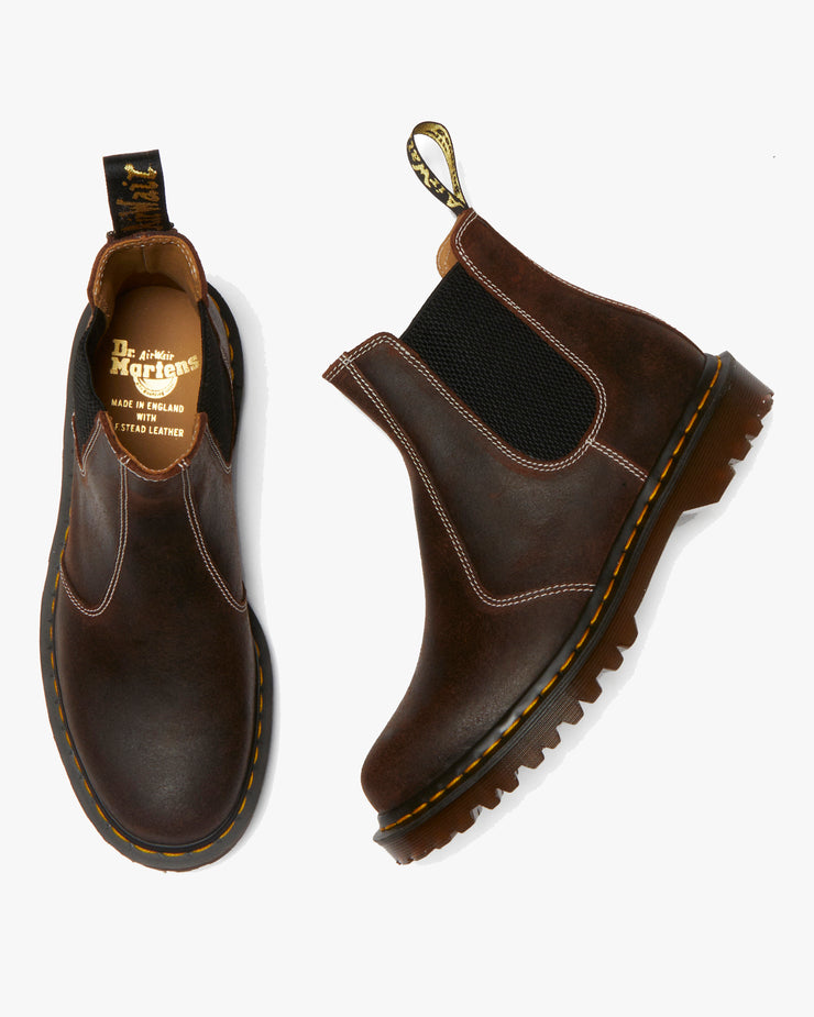 Dr Martens Made In England 2976 Chelsea Boots - Rustic Brown Wax Commander | Dr Martens Boots | JEANSTORE