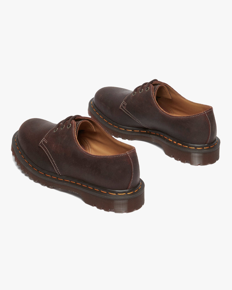 Dr Martens Made In England 1461 Shoes - Rustic Brown Wax Commander | Dr Martens Shoes | JEANSTORE