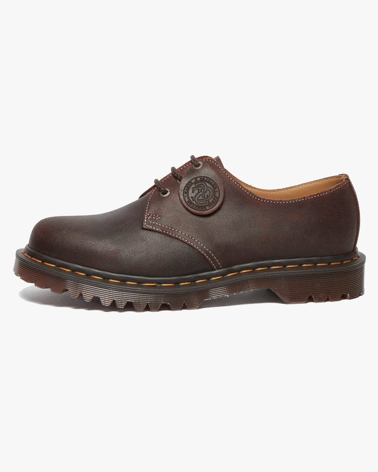 Dr Martens Made In England 1461 Shoes - Rustic Brown Wax Commander | Dr Martens Shoes | JEANSTORE