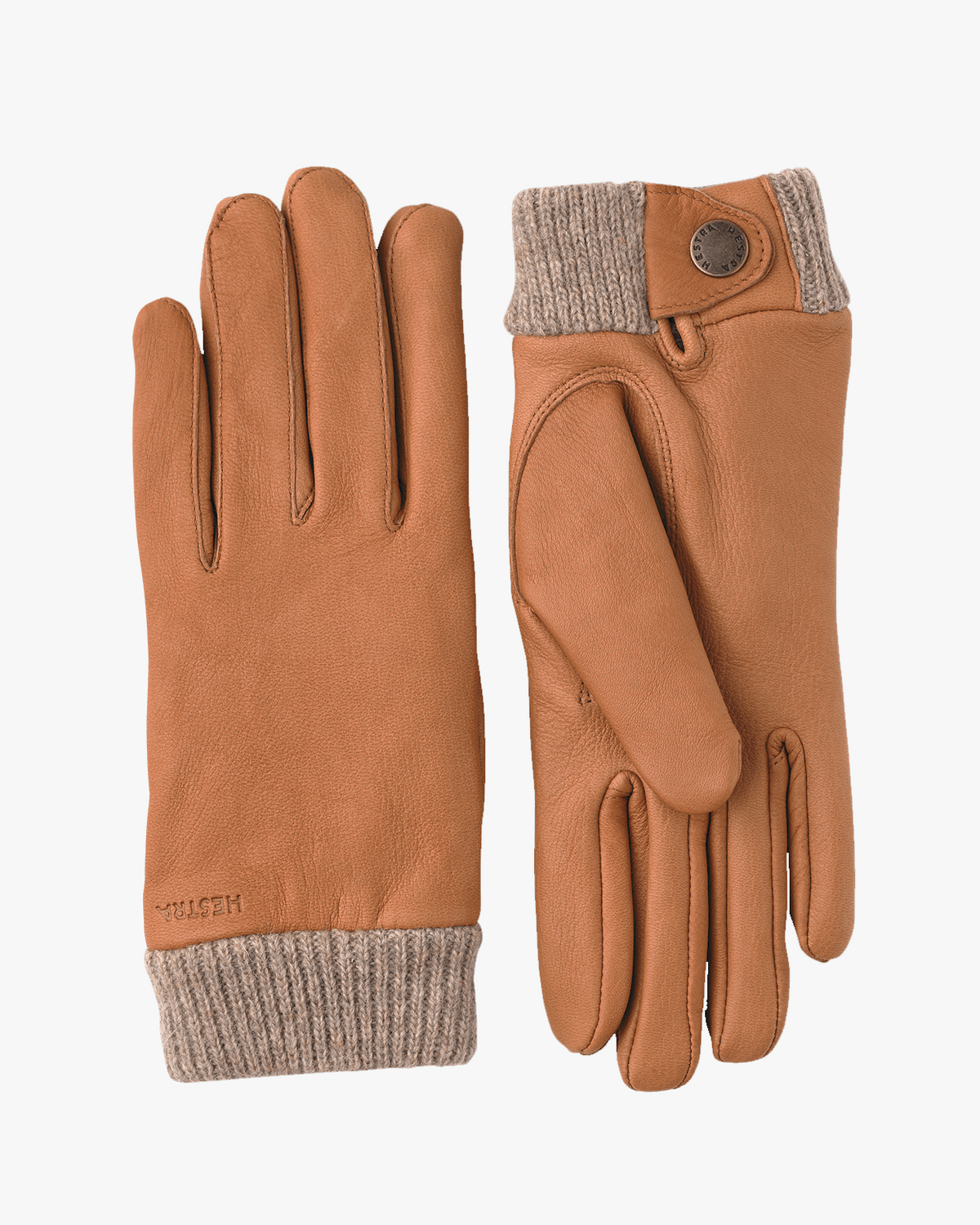 Hestra Womens Idun Wool Lined Deerskin Leather Gloves - Cork | Hestra Gloves | JEANSTORE