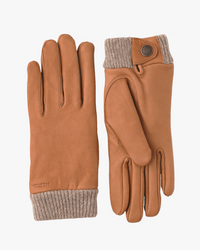 Hestra Womens Idun Wool Lined Deerskin Leather Gloves - Cork | Hestra Gloves | JEANSTORE