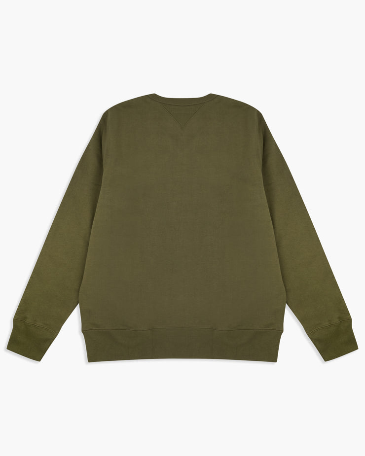 Merz B Schwanen Good Originals 346 10oz Loopwheeled Sweatshirt - Army