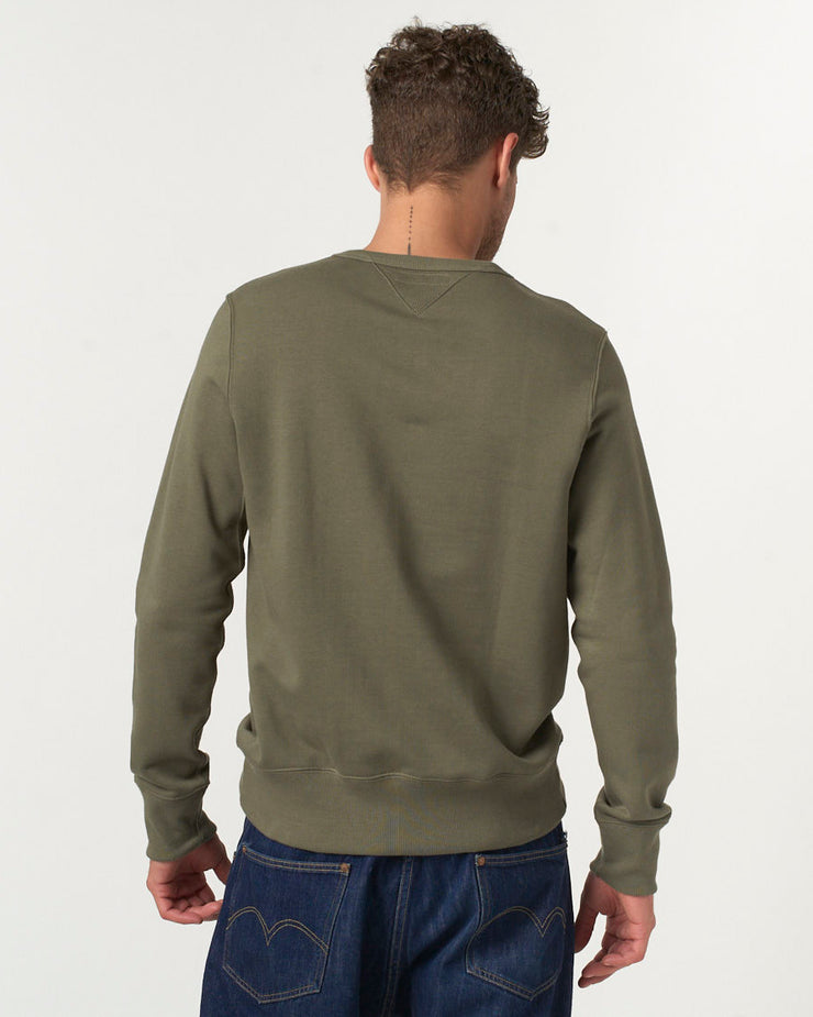 Merz B Schwanen Good Originals 346 10oz Loopwheeled Sweatshirt - Army