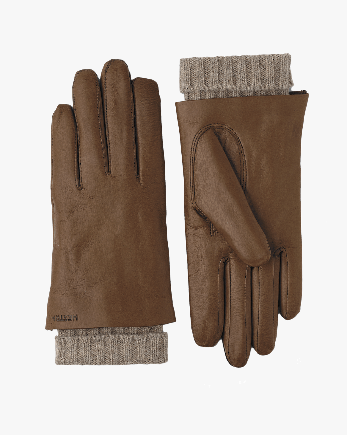 Hestra Womens Megan Wool Lined Hairsheep Leather Gloves - Light Brown | Hestra Gloves | Jeanstore
