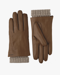 Hestra Womens Megan Wool Lined Hairsheep Leather Gloves - Light Brown | Hestra Gloves | Jeanstore