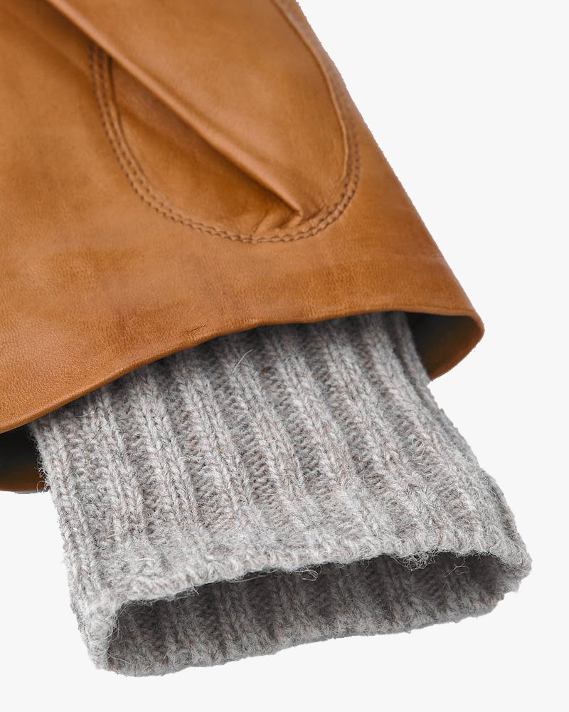 Hestra Womens Megan Wool Lined Hairsheep Leather Gloves - Cork