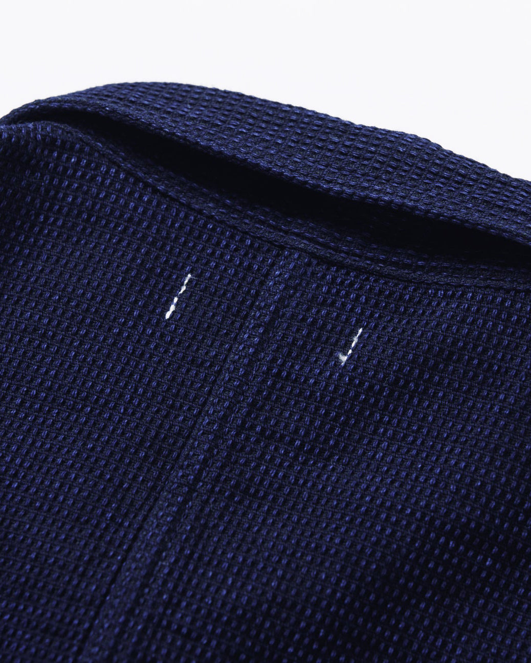 Omoto Denim 3720 12oz Cube Sashiko Denim Chore Jacket - Indigo