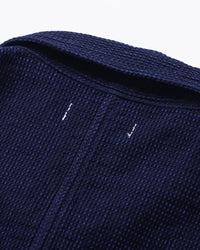 Omoto Denim 3720 12oz Cube Sashiko Denim Chore Jacket - Indigo