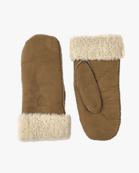 Hestra Womens Sheepskin Mitt Suede Mittens - Beige | Hestra Gloves | JEANSTORE