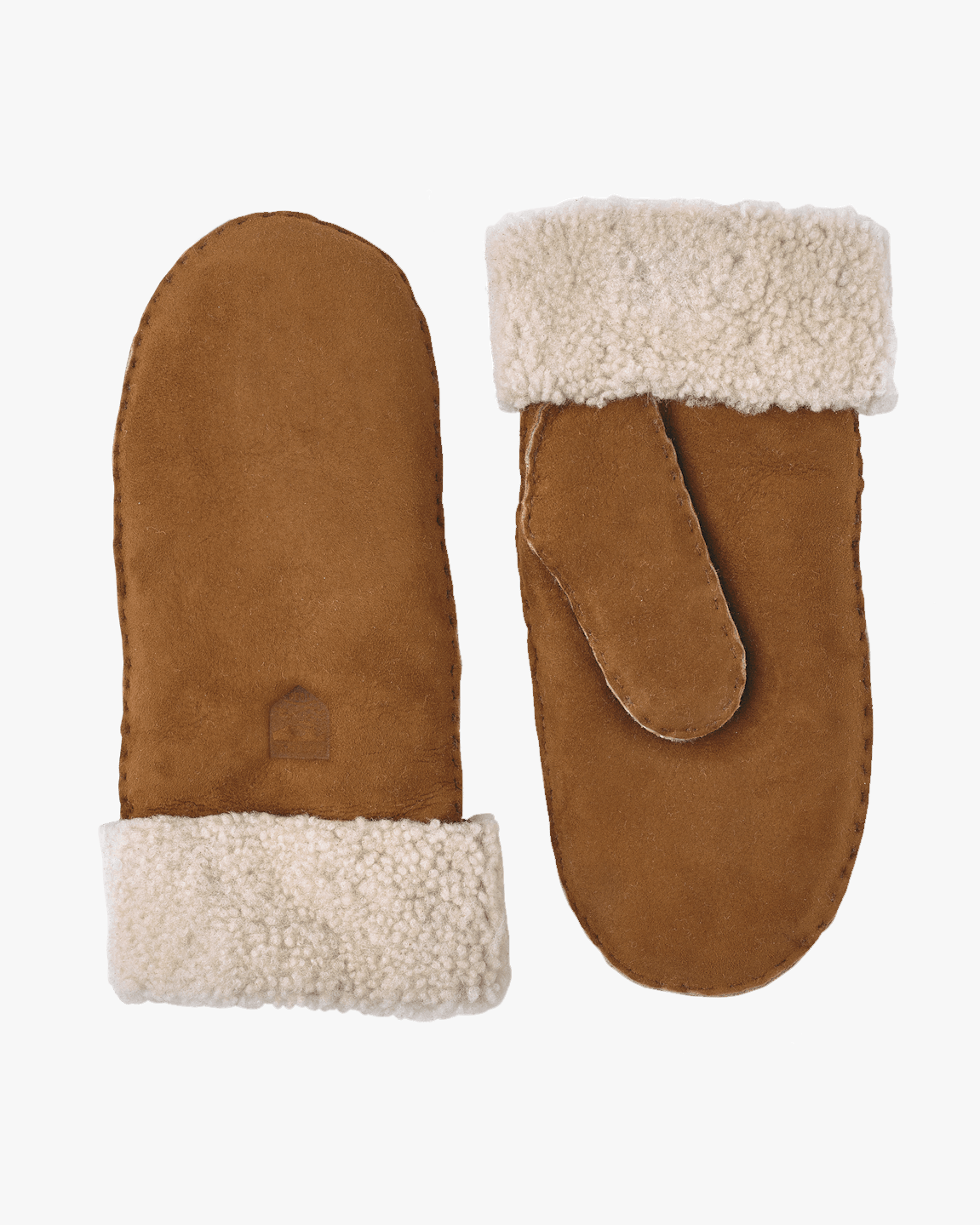 Hestra Womens Sheepskin Mitt Suede Mittens - Cork | Hestra Gloves | JEANSTORE