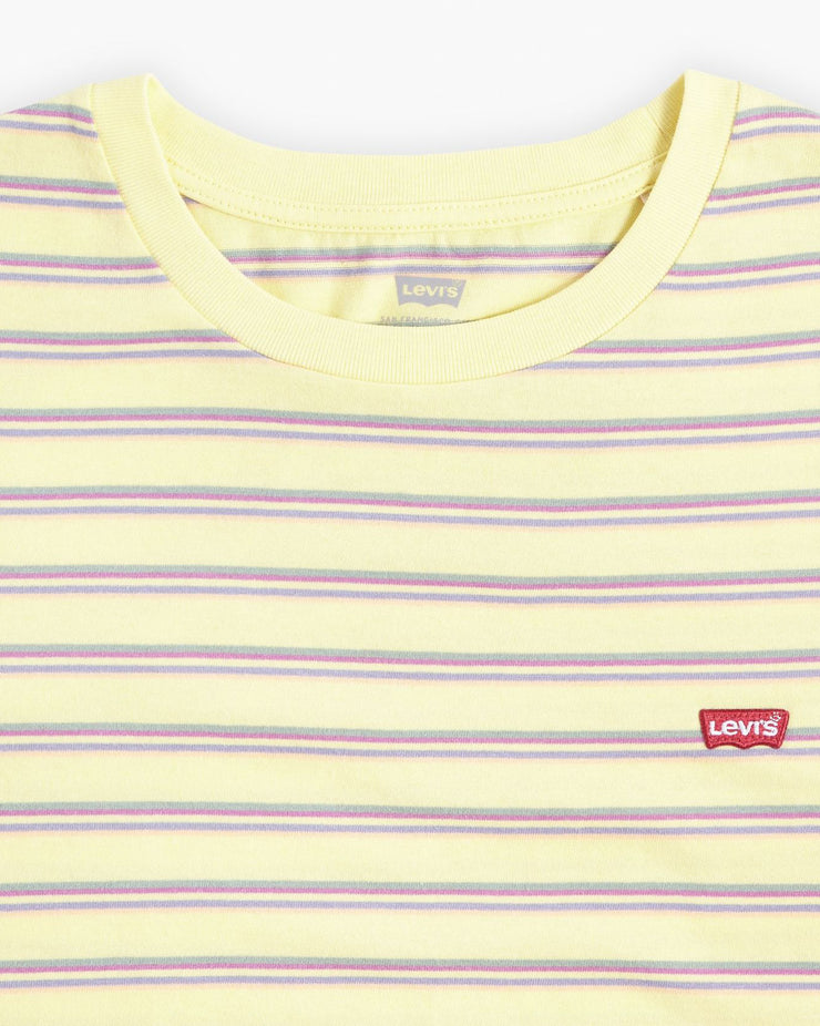 Levi's® Womens Perfect Tee - Cool Stripe Powdered Yellow