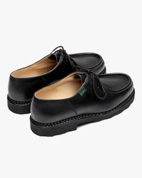 Paraboot Michael Piped Seam Derby Shoe - Lisse Noir / Marche Noire | Paraboot Shoes | JEANSTORE