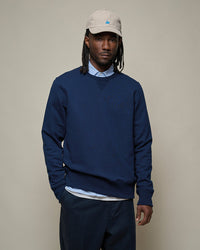 Merz b. Schwanen 3M46 10oz Vintage Loopback Fleece Sweatshirt - Ink Blue