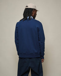 Merz b. Schwanen 3M46 10oz Vintage Loopback Fleece Sweatshirt - Ink Blue