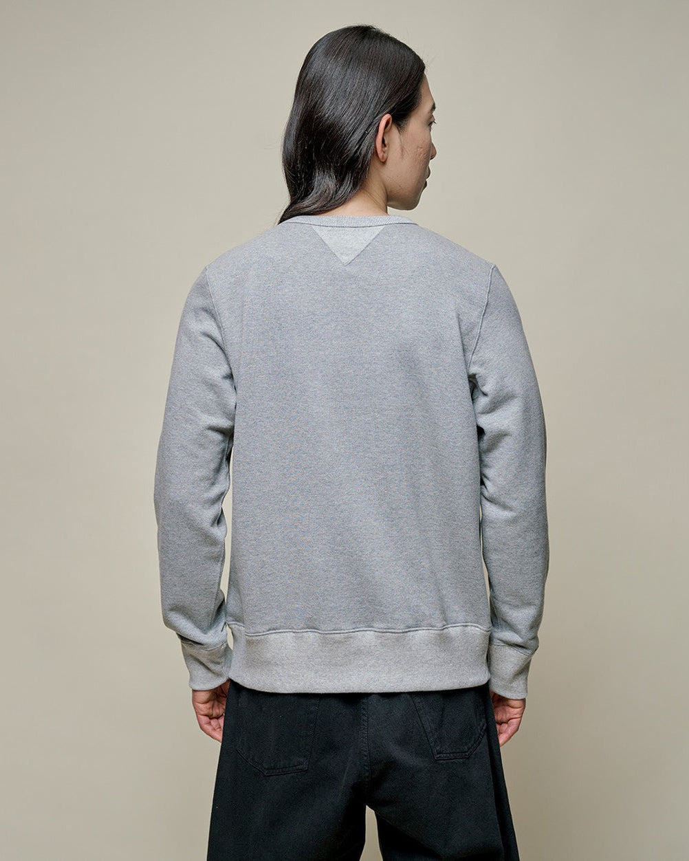 Merz b. Schwanen 3M46 10oz Vintage Loopback Fleece Sweatshirt - Grey Melange