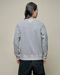 Merz b. Schwanen 3M46 10oz Vintage Loopback Fleece Sweatshirt - Grey Melange