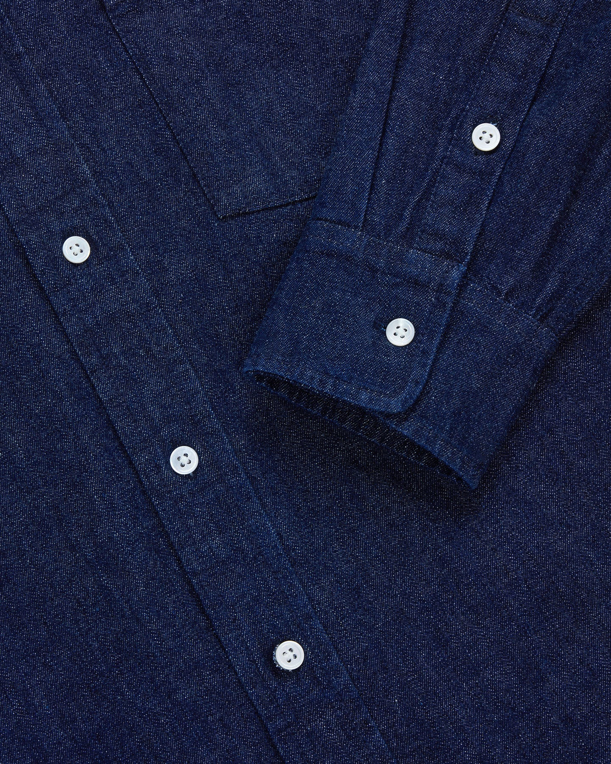 3sixteen Denim Button Down Shirt - Indigo Selvedge