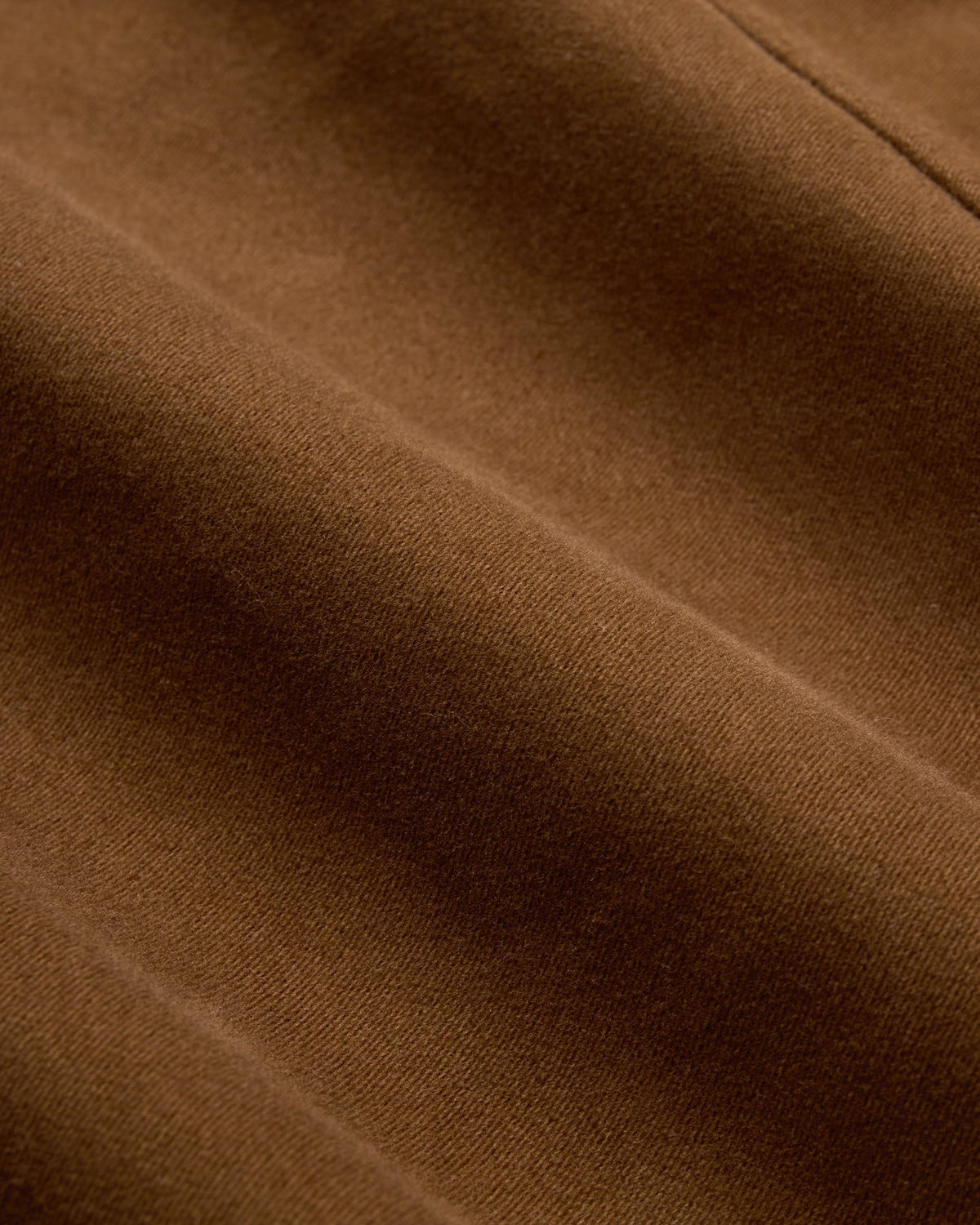 3sixteen brown moleskin work jacket styled outfit upclose view of dark brown cloth