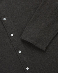 3sixteen Loop Collar Shirt - Chocolate Marled | 3sixteen Shirts | JEANSTORE