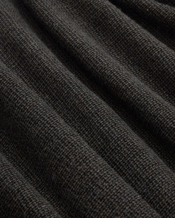 3sixteen Loop Collar Shirt - Chocolate Marled | 3sixteen Shirts | JEANSTORE