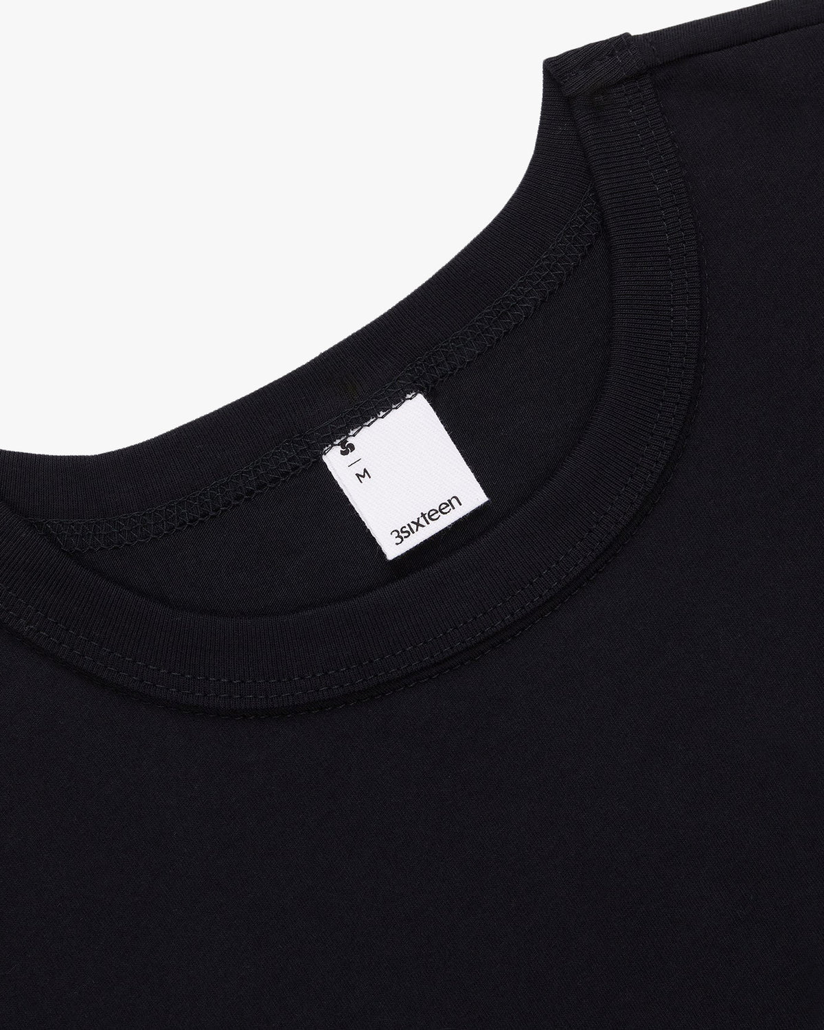 3sixteen Pima Cotton 2-Pack Tees - Black | 3sixteen T Shirts | JEANSTORE