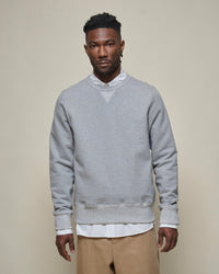 Merz b. Schwanen Originals 3S48 Classic Fit Heavyweight Sweatshirt - Grey Melange