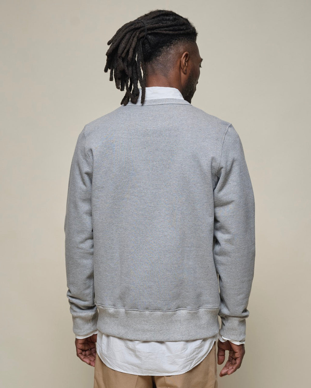 Merz b. Schwanen Originals 3S48 Classic Fit Heavyweight Sweatshirt - Grey Melange