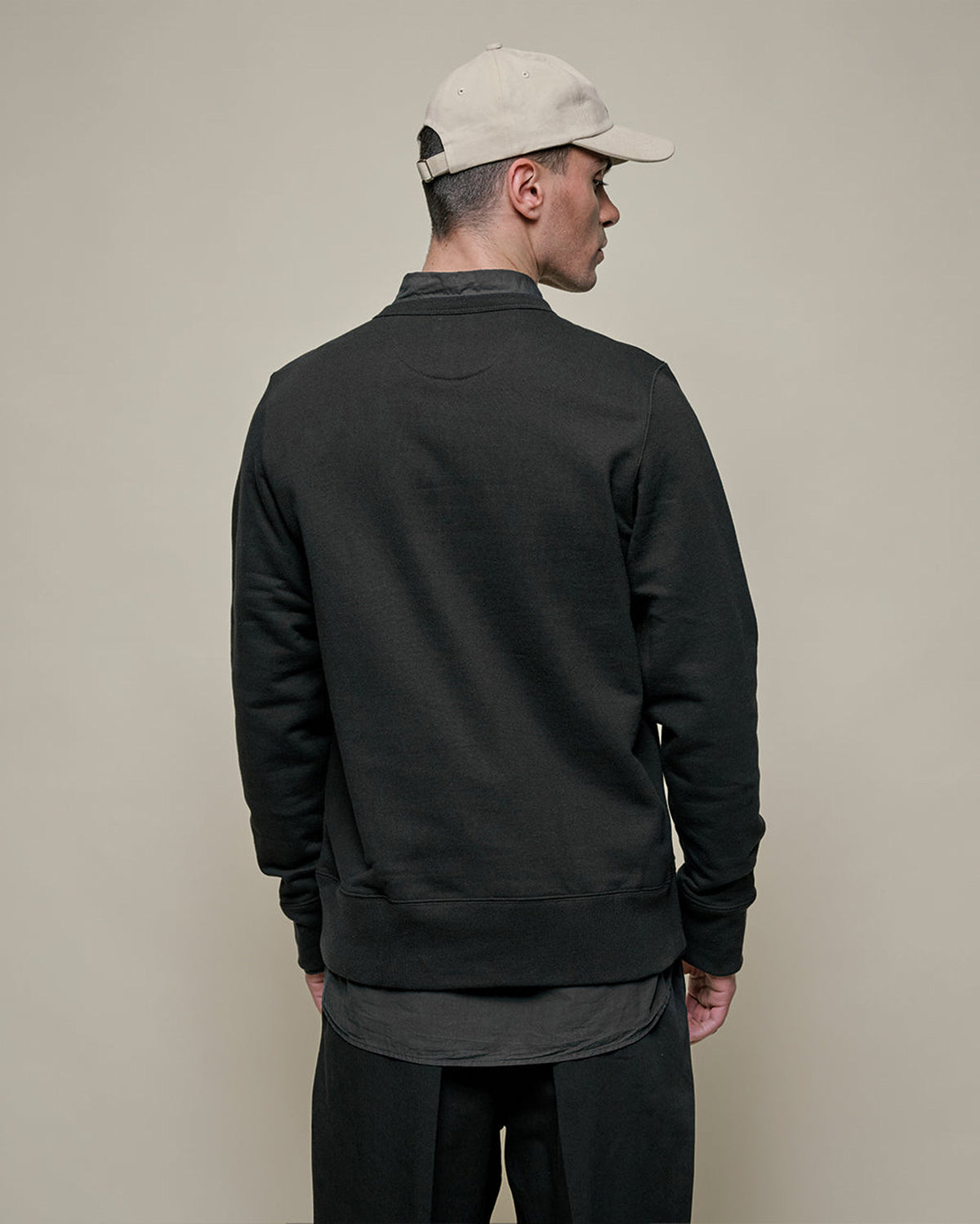 Merz b. Schwanen Originals 3S48 Classic Fit Heavyweight Sweatshirt - Deep Black