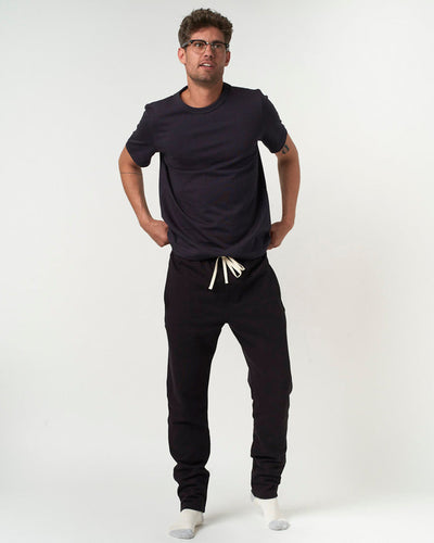 Merz b. Schwanen Originals 3S50 Classic Fit Heavyweight Sweatpants - Deep Black
