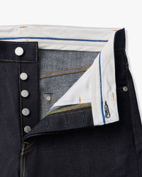 Momotaro Jeans #400 Standard Wide Fit Mens Jeans - 14.7oz Zimbabwe Cotton Selvedge Denim / Button | Momotaro Jeans Jeans | JEANSTORE