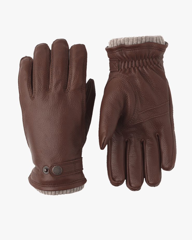 Hestra Utsjö Elk Leather Gloves - Chestnut | Hestra Gloves | JEANSTORE