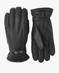 Hestra Tällberg Elk Leather Gloves - Black | Hestra Gloves | Jeanstore