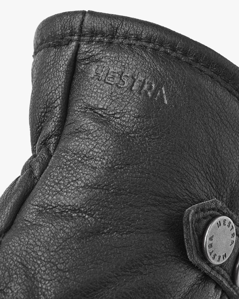 Hestra Tällberg Elk Leather Gloves - Black | Hestra Gloves | Jeanstore