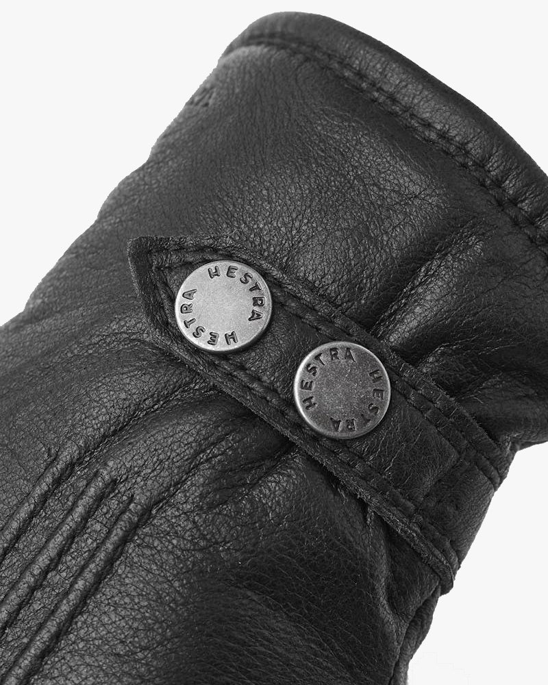 Hestra Tällberg Elk Leather Gloves - Black | Hestra Gloves | Jeanstore