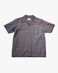 Samurai Jeans SOS26 Kanoko Aimadara Shirt - Indigo / Brown