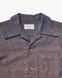 Samurai Jeans SOS26 Kanoko Aimadara Shirt - Indigo / Brown
